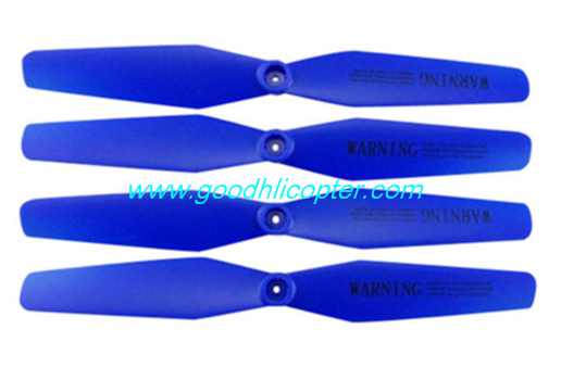 SYMA-X5HC-X5HW Quad Copter parts Main Blades propellers (blue color) - Click Image to Close